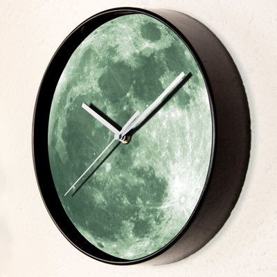 Ambrosia Glow in Dark Colorful Moon Kids Wall Clock - 25 cm / 9.8 in