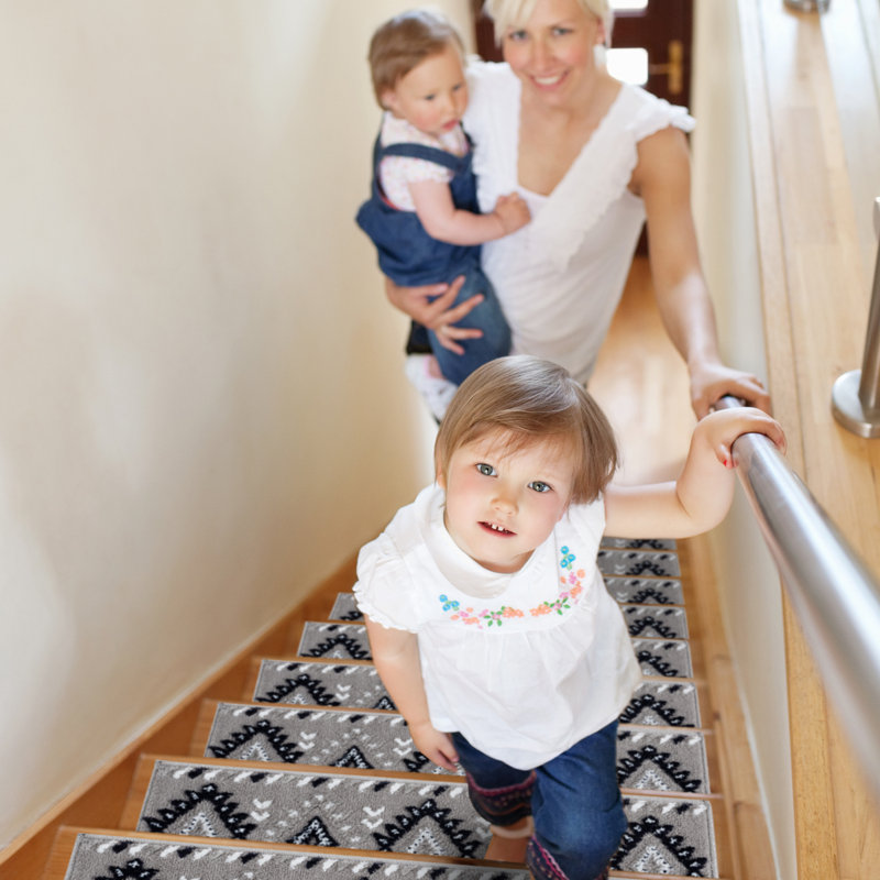 Tapis d'escalier Rozalyn, Bleu marine