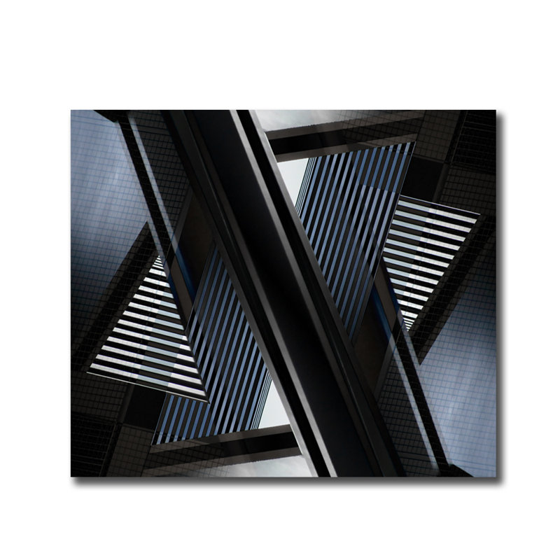 Industry Print, 40" H x 30" W x 1" D, Aluminum