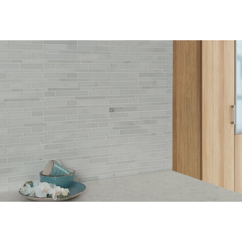 Greecian  12" X 12" Marble Mosaic Tile in Polished