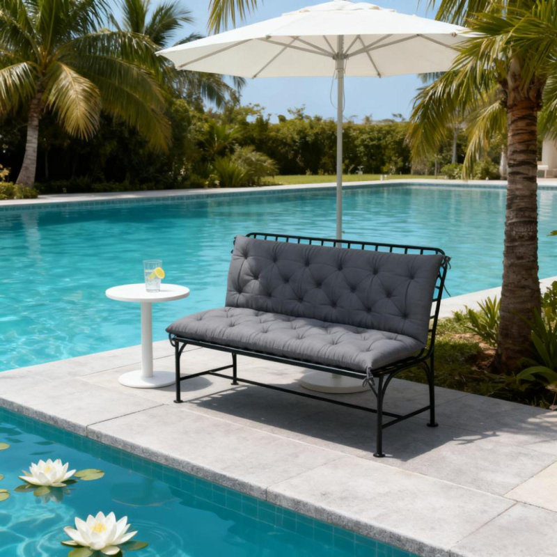 Coussin de remplacement pour chaise de balançoire, coussin de banc capitonné pour mobilier d'extérieur, canapé / canapé de patio