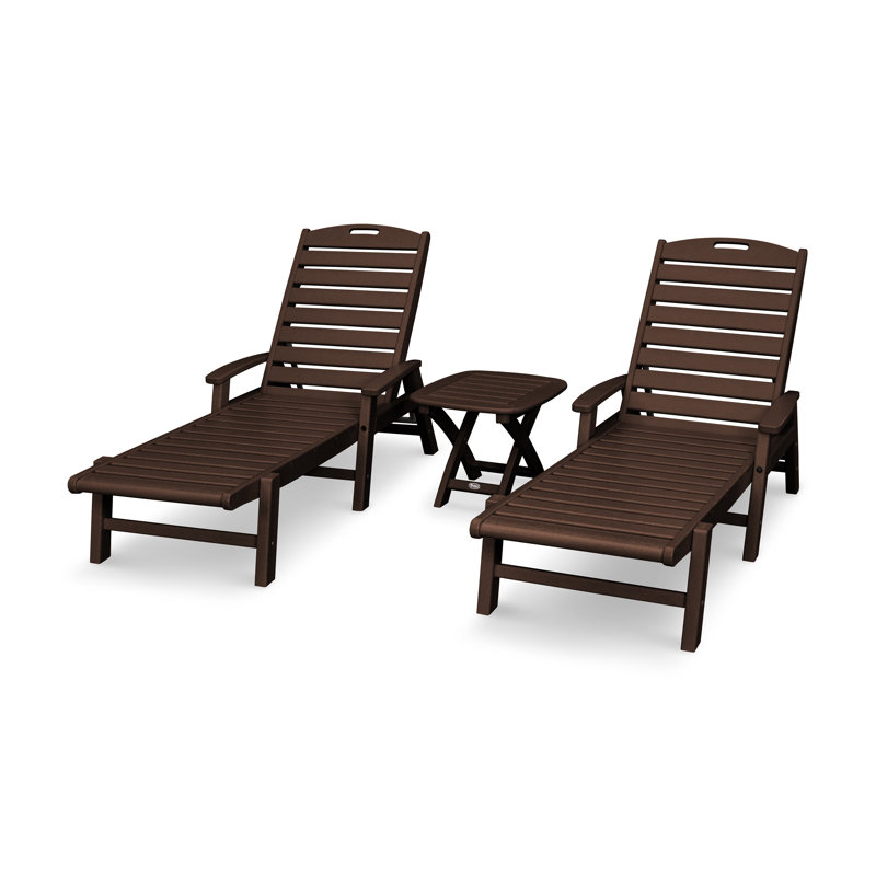 Yacht Club 3-Piece Chaise Set, Vintage Lantern