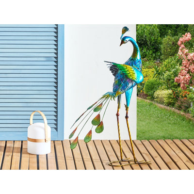 PEACOCK Iron Garden Statue