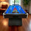 Table de billard professionnelle 8 pi avec feutre bleu, retour de balle et accessoires complets