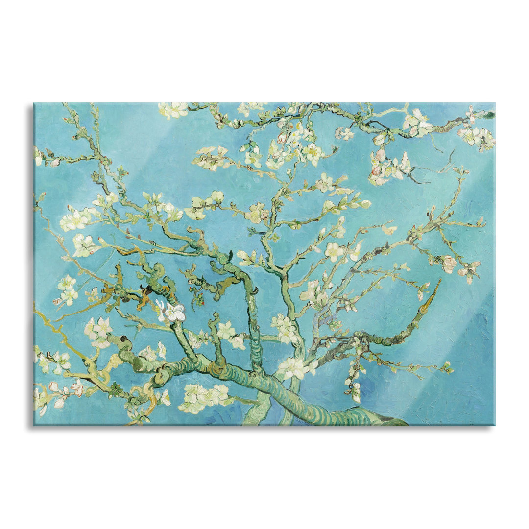 Glasbild Japanische Brücke über den Seerosenteich V von Claude Monet