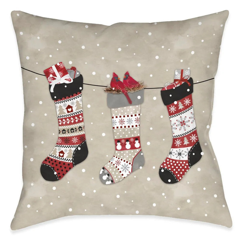 Coussin en polyester Hello Winter