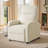 Manual Recliner, Comfortable Corduroy Recliner with Upholstered Back and Seat Cushion-2086262340