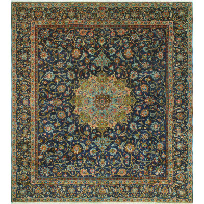 Drumwright One-of-a-Kind 9'3" X 10'5" 1980s Wool Area Rug