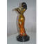 Statue en bronze Biyanka Girl jouant du violon - Taille: L 10 po x l 7 po x H 19 po.