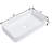 Sleek 24"X14" Ceramic Rectangular Sink - Vessel Type, Acid Resistance, For Multiple Environments White, Stain , Different Settings