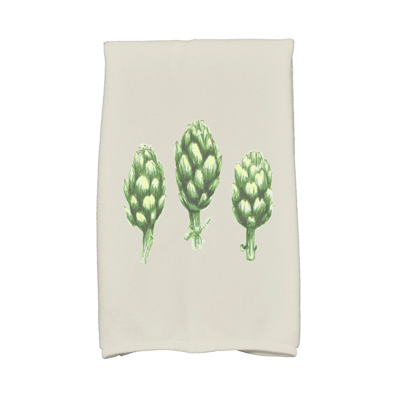Torchon Jayapura, Gris clair / Vert