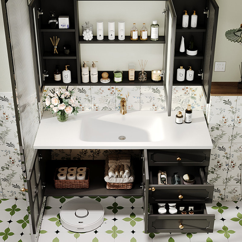 Armoire de salle de bain simple et moderne
