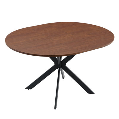 Space-saving Extendable Dining Table, Walnut Mdf, Modern Style For Small Kitchen by East Urban Home