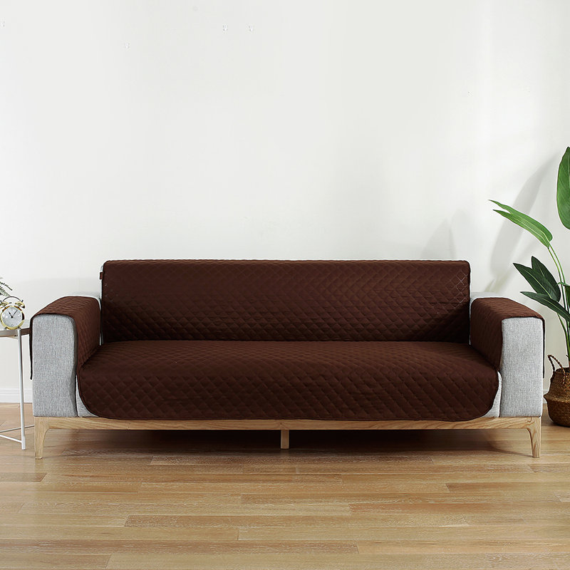 Housse pour canapé 4 places, H 86 po x l 78 po x P 30 po, Brun