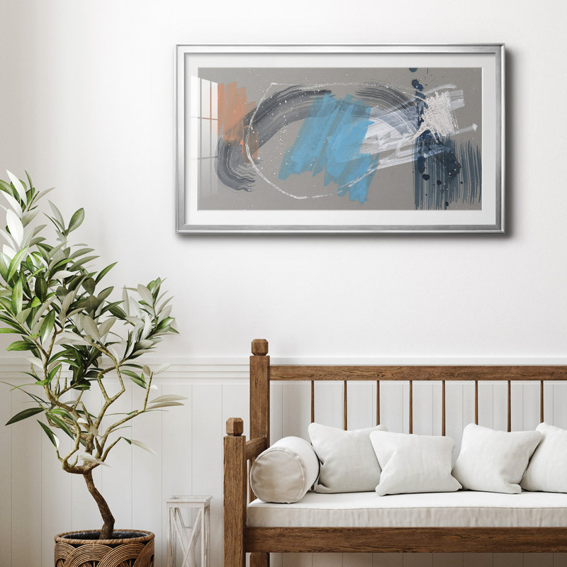 «Whimsical Marks II», reproduction encadrée de qualité supérieure, prête à être accrochée, H 10,5 po x l 18,5 po x P 1 po