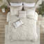 Mini ensemble de couette en coton taupe double / grand-119744514
