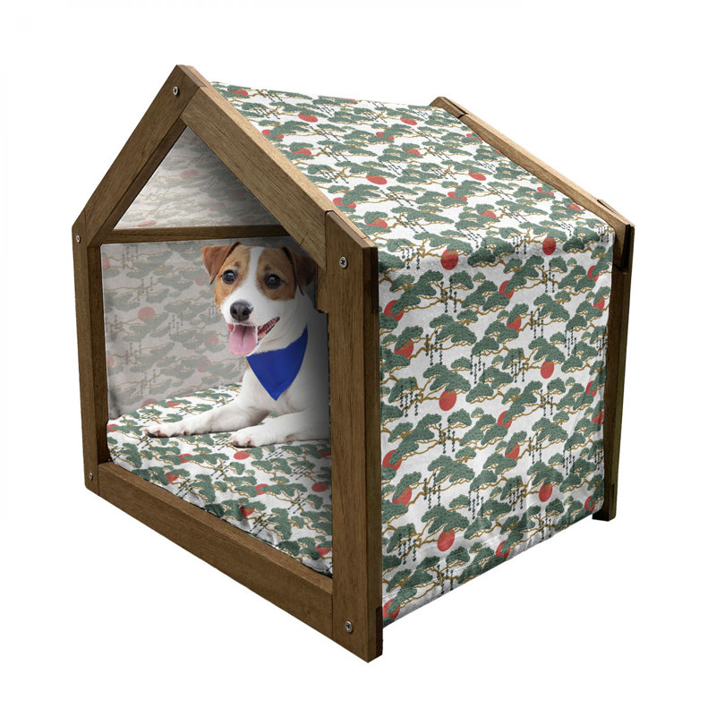 Niche pour chien en bois, H 32,28 po x l 39,37 po x P 28,35 po