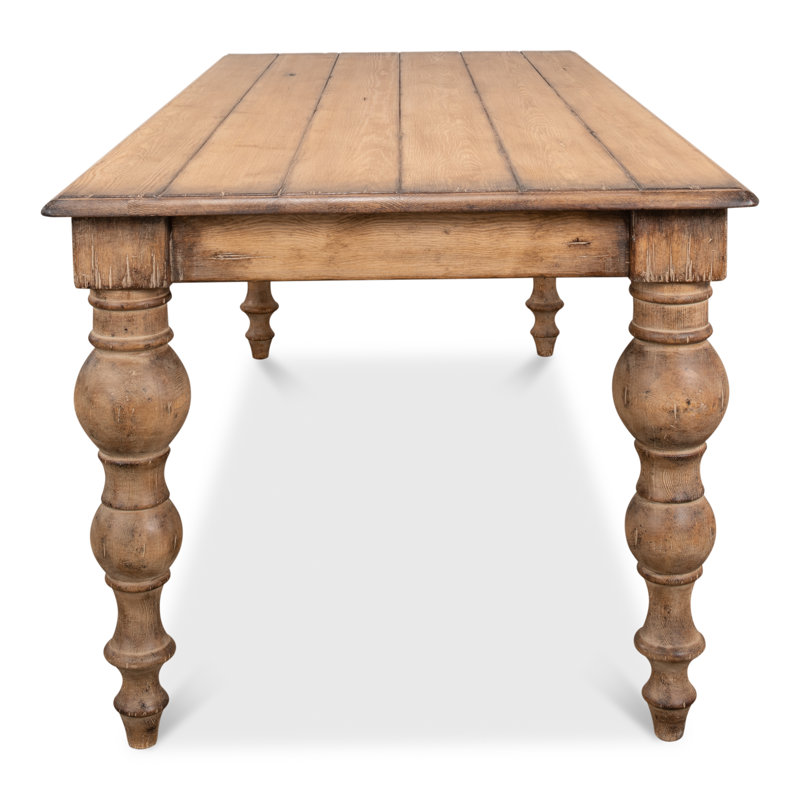 Bixby Pine Wood Dining Table, Brown