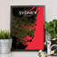 Sydney City Map - No Frame Print-1926912434