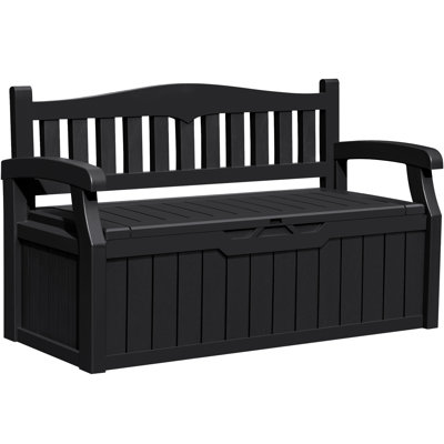 80 Gallon Storage Bench for Patio Furniture, Porch Decor and Outdoor Seating