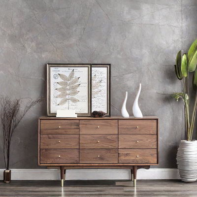 Armoire d'appoint en bois massif Light Luxury Creative