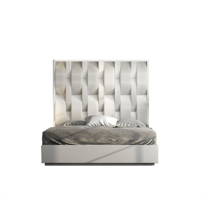 Tufted Solid Wood and Upholstered Standard Bed -  Orren Ellis, 89DC76E533874F898F74E9A88F2FAA80