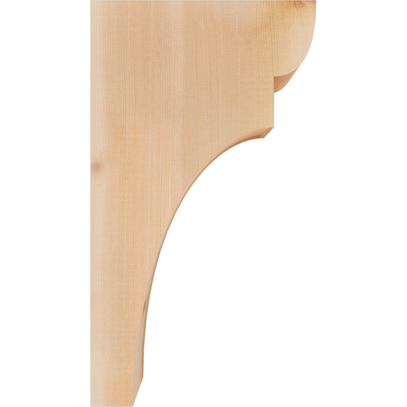 Yorktown Corbel, H 18 po x l 3,5 po x P 10 po, Cèdre rouge, Lisse
