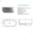 47'' Independent Solid Surface Resin Stone Bathtub