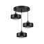 Jeterson 3 - Light Black/Silver Cluster Pendant
