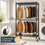 90.1 cm Adjustable Rolling Clothes Rack-802869361