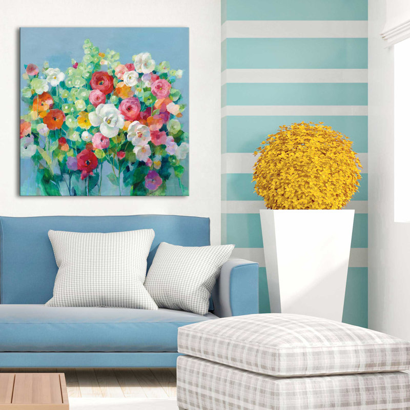 June Beauties - Peinture, H 18 po x l 18 po x P 1 po, Toile tendue