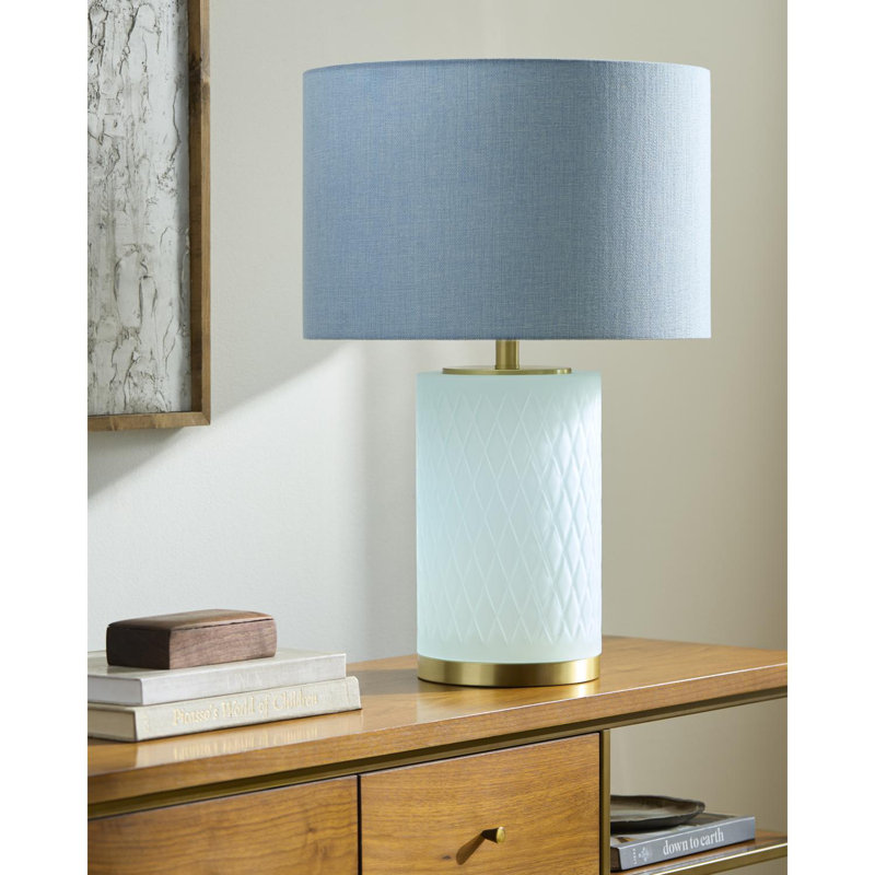 Lampe de table Keidenel, Bleu