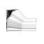 5-5/16 in x 10 in x 78-3/4 in Primed White Plain Polyurethane Crown Moulding-132045209