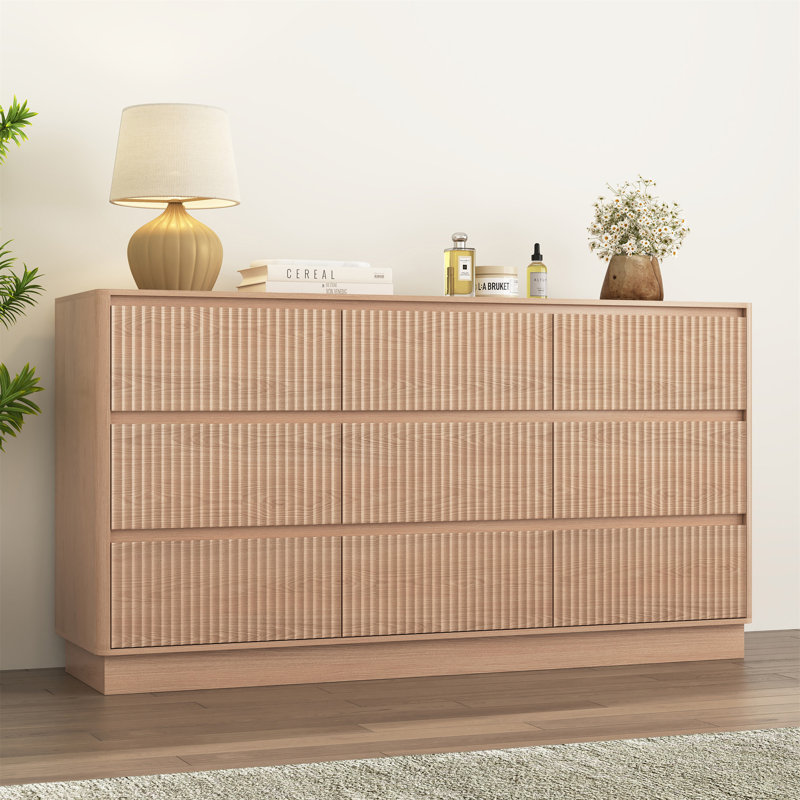 59 " W 9 - Drawer Dresser, Natural
