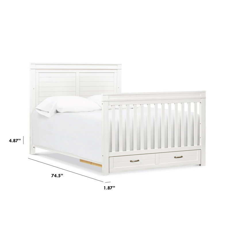 Rail pour lit double, Blanc
