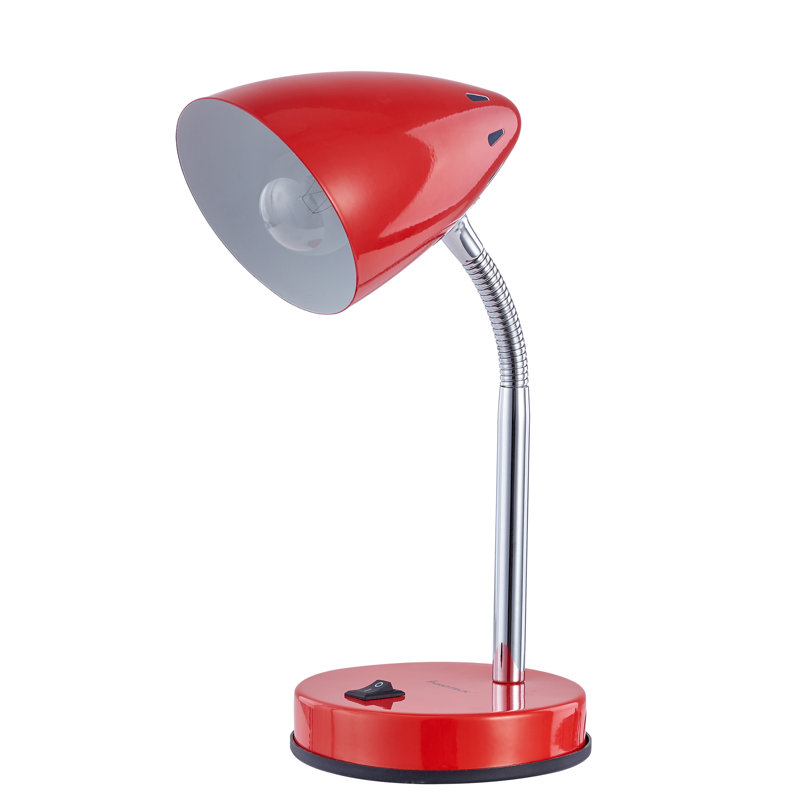 Strother Metal Desk Lamp, Red