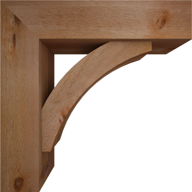 Support de bloc Thorton avec entretoise décalée, 30 x 30, Cèdre rouge occidental de l 8 po (scié brut)