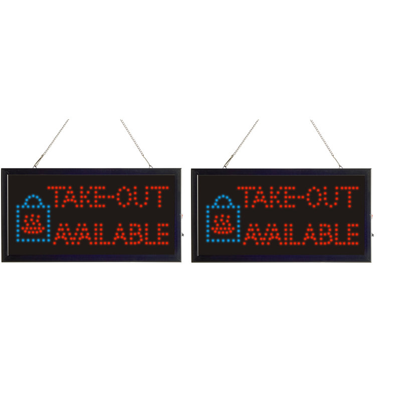 Take-Out Available Sign