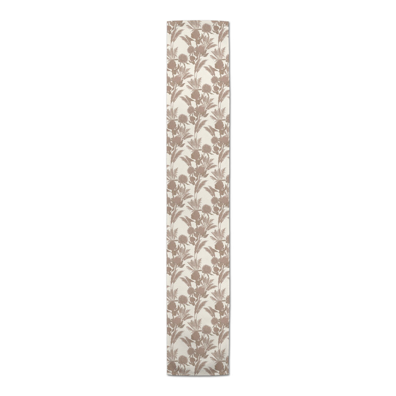 Chemin de table rectangulaire, 72 po x 16 po, Beige