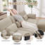 Causeuse modulaire à compression en chenille Camel