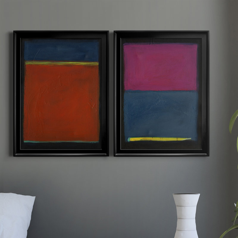 Contemplation I, reproduction encadrée de qualité supérieure - prête à être accrochée, H 24,5 po x l 18,5 po x P 1 po, Noir