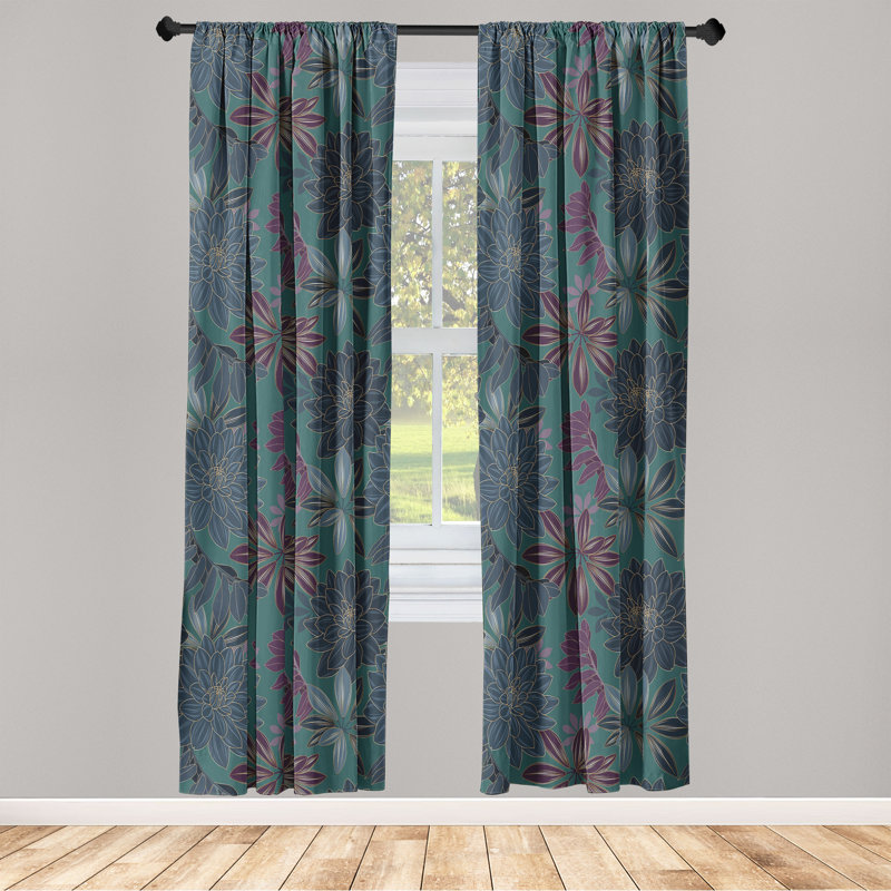 Birgir Semi Sheer Curtain Pair, 28" W x 95" L