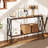 Narrow Console Table 2-tier Entryway Table With Storage 2 Support Bars Sofa Table