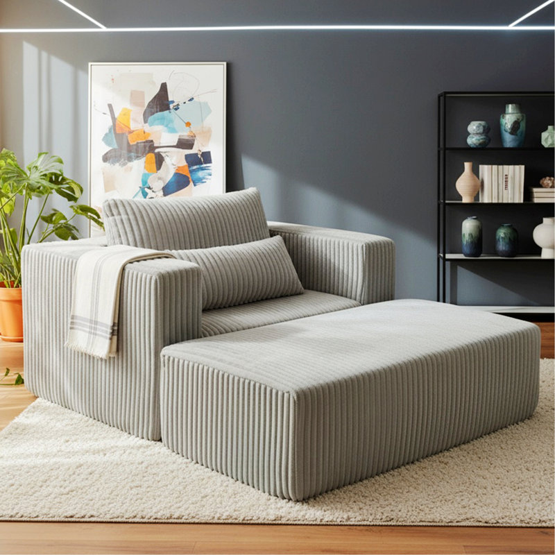 Chair With Ottoman