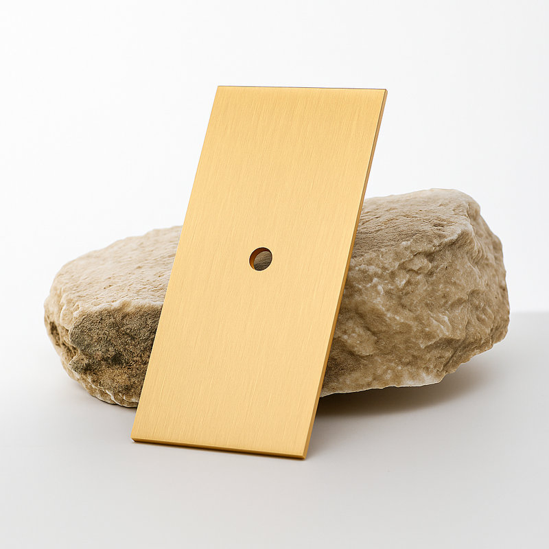 Redefine Hardware Large Brass Backplate 3" X 1.5"