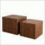 Ensemble de 2 tables basses en MDF imitation bois imitation grain de bois pour espaces de vie compacts-879488787