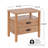 Lane Modern 2-Drawer Nightstand with Open Shelf & Rounded Wood Legs-1899949887