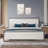 Boucle Fabric Headboard Platform Bed-985178127