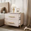 2 Drawer Aatikun Caschmiere Bedside Table with LED Light-590383491