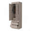 Armoire Alabama, une grande armoire, deux tiroirs